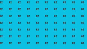 Optical Illusion: Can you spot the hidden 28 among the 82s in 7 seconds?