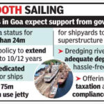 Goan shipyards face strong headwinds, expected to drop from first position | Goa News