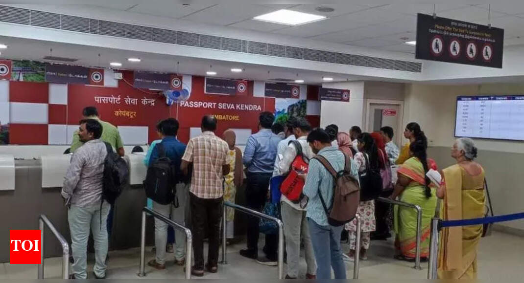Regional passport office in Coimbatore issues 1.3 lakh passports, to set new record | Coimbatore News