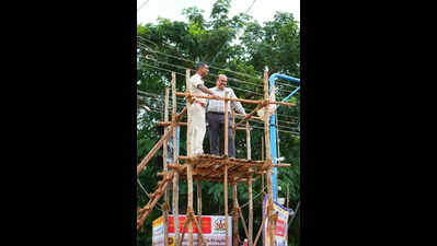 Chitradurga police maintain high alert during Ganesha immersion