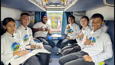 Sight from the top is simply unbelievable: Man aboard Rajdhani Express from Sairang