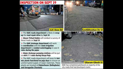 With one eye on sky, KMC focuses on roads, drainage in run-up to puja
