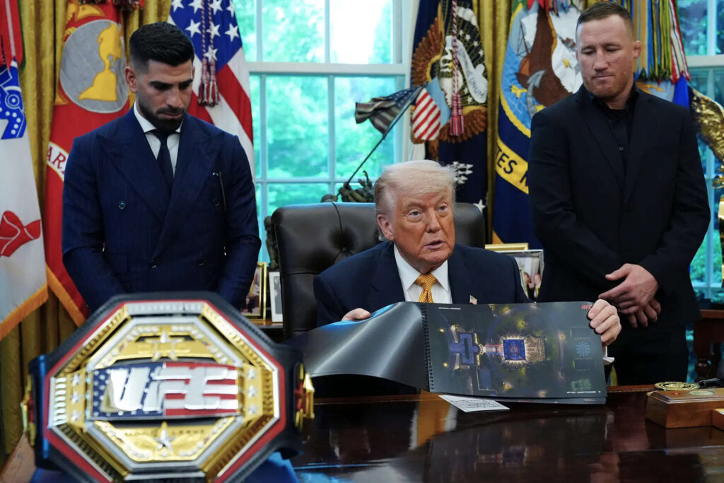UFC Star Ilia Topuria Roasts Trump With 'Never Thought You'd Be Kind' Quip During White House Visit