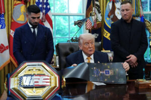 UFC Star Ilia Topuria Roasts Trump With 'Never Thought You'd Be Kind' Quip During White House Visit