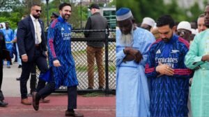 Arsenal Thobe for Eid? Zohran Mamdani goes viral in bold football-themed outfit at Eid al-Adha celebration