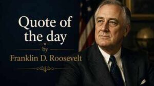 Quote of the day by Franklin D. Roosevelt: "Men are not prisoners of fate, but only prisoners of…"