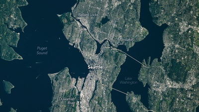 Seattle's 'Emerald City' from space: How glaciers and people shaped its landscape