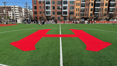 In 2023, Hoboken opened a 5.4-acre park on a former industrial site; its playgrounds and lawns can hold up to 2 million gallons of stormwater