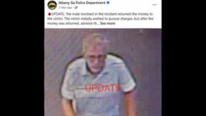 Albany Police Department issues BOLO for a man who picked $30 from the floor while shopping at Walmart; faces backlash, says no charges will be filed