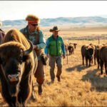 In 1987, Fort Peck tribes returned over 100 bison to 5,800 acres; decades later they stopped hunting their own herd to restore the original cultural purpose