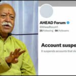 RSS Chief Mohan Bhagwat's US event organiser AHEAD’s X account suspended ahead of programme