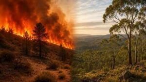 Researchers tracked wildfires from 1984 to 2022; a Pacific trend added 22% to US Southwest drying-related burned area but reduced eastern Australia’s by about 19%