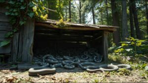 An abandoned Mississippi shed was covered in snake skins; cameras revealed why gray ratsnakes kept returning