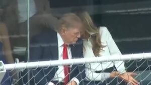 Trump, Melania in heated exchange? Brief Grand Prix video clip sparks online buzz