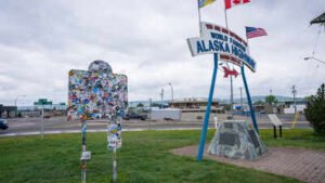 The US army built a 1,500-mile Alaska Highway through wilderness in just eight months during World War II