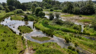 In 2017, a 64-acre golf course built for workers at England’s Rugeley Power Station closed; nine years later, work is turning it into wetlands, meadows and ponds with a 1.5km public trail