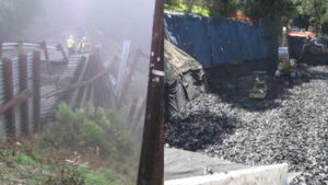 In 2008, heavy rains caused a 20-foot steel-wall road repair in California to fail; in 2009 crews rebuilt the slope using 330,000 waste tyres and saved $300,000