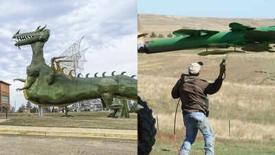In 1989, teacher Gary Greff returned to his shrinking North Dakota hometown and learned to weld; his plan to lure travelers became a 32-mile highway of giant sculptures, including a Guinness world record