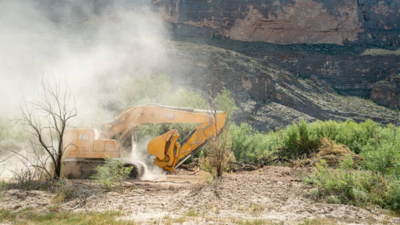 Texas landowners feared border barriers would cut off access to the Rio Grande; an October 2 court order now blocks construction in the Big Bend sector while the legal challenge continues